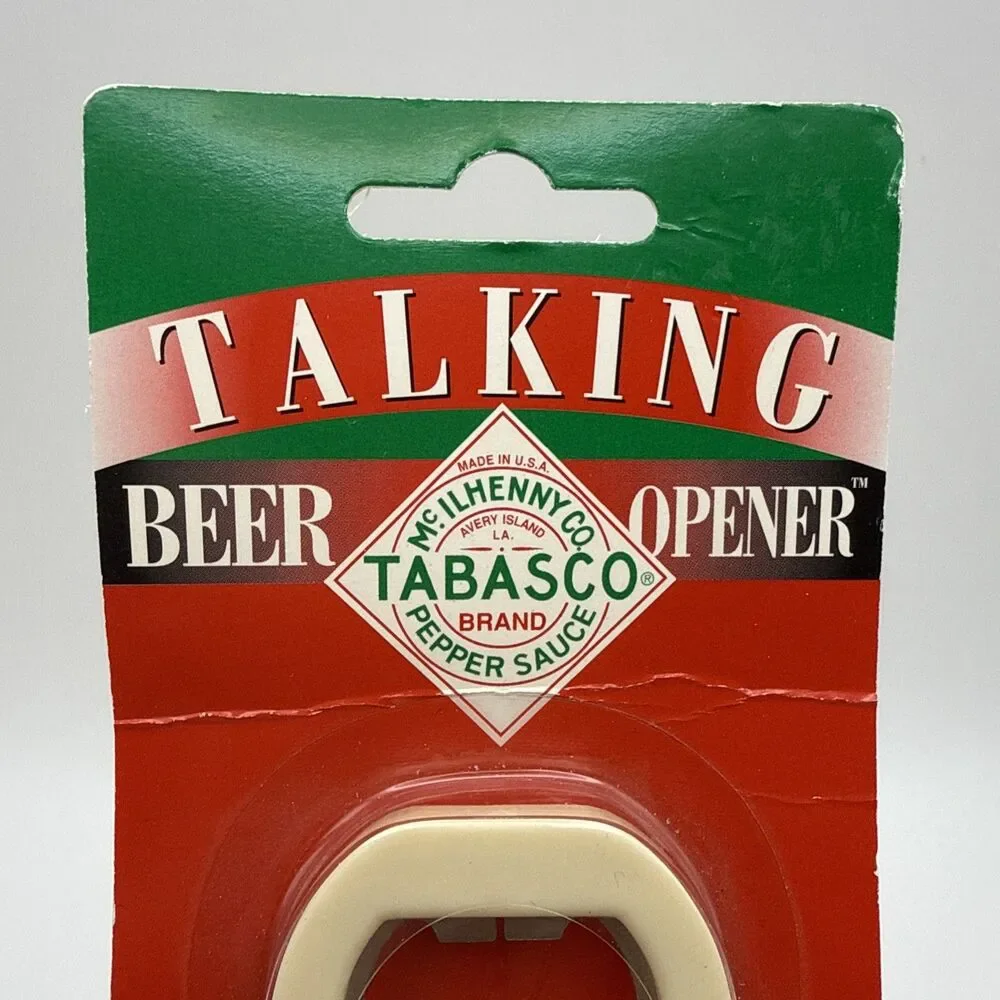 Tabasco Talking Bottle Opener New Unopened Sealed 2003 Will Need New Battery